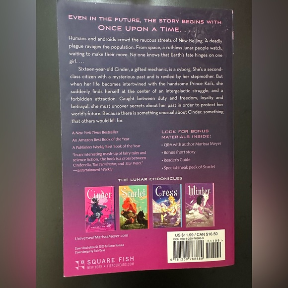 EUC Cinder paperback - Picture 3 of 4